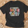 If It Involves Books And Pajamas Count Me In Reading Bedtime T-Shirt Gifts for Old Men