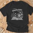 It's Too Nonfictiony Outside Wildflower Book Lover Bookish T-Shirt Gifts for Old Men It's Too Nonfictiony Outside Wildflower Book Lover Bookish T-Shirt Gifts for Old Men