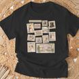 Jane Austen Book Classic Literature Stamp Collage T-Shirt Gifts for Old Men Jane Austen Book Classic Literature Stamp Collage T-Shirt Gifts for Old Men