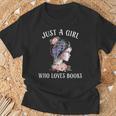 Just A Girl Who Loves Books Reading One More Chapter T-Shirt Gifts for Old Men