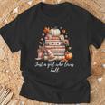 Just a Girl Who Loves Fall Books And Pumpkins T-Shirt Gifts for Old Men Just a Girl Who Loves Fall Books And Pumpkins T-Shirt Gifts for Old Men