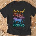 Just a Girl Who Loves Horses And Books Book Lover T-Shirt Gifts for Old Men Just a Girl Who Loves Horses And Books Book Lover T-Shirt Gifts for Old Men