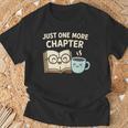 Just One More Chapter Book Lover Reading Coffee Kawaii T-Shirt Gifts for Old Men