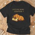 Just One More Chapter Capybara With Book T-Shirt Gifts for Old Men Just One More Chapter Capybara With Book T-Shirt Gifts for Old Men