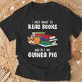 I Just Want To Read Books And Pet My Guinea Pig Reading T-Shirt Gifts for Old Men