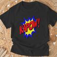 KAPOW Action Super Hero Retro Comic Book Bubble Superhero T-Shirt Gifts for Old Men KAPOW Action Super Hero Retro Comic Book Bubble Superhero T-Shirt Gifts for Old Men