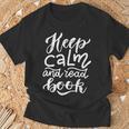 Keep Calm And Read Book T-Shirt Gifts for Old Men
