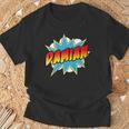 Kids Boys Damian Name Comic Book Superhero T-Shirt Gifts for Old Men Kids Boys Damian Name Comic Book Superhero T-Shirt Gifts for Old Men