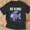 Be Kind Rainbow Scale Fish Teacher Reading Book Toddler T-Shirt Gifts for Old Men