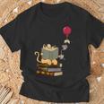 Kittens Cats Tea Books And Balloon T-Shirt Gifts for Old Men Kittens Cats Tea Books And Balloon T-Shirt Gifts for Old Men