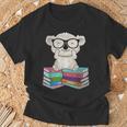 Koala Bear Reading Books Koala T-Shirt Gifts for Old Men
