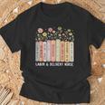Labor And Delivery Nurse Book Wildflower Mother Baby Nursing T-Shirt Gifts for Old Men Labor And Delivery Nurse Book Wildflower Mother Baby Nursing T-Shirt Gifts for Old Men