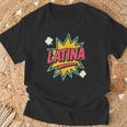 Latina Superhero Comic Book Bubble T-Shirt Gifts for Old Men Latina Superhero Comic Book Bubble T-Shirt Gifts for Old Men