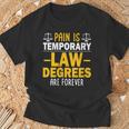 Law School Graduation Decoration Books Law Students T-Shirt Gifts for Old Men