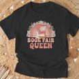 Library Book Fair Queen Vibe Groovy Retro School Reading T-Shirt Gifts for Old Men Library Book Fair Queen Vibe Groovy Retro School Reading T-Shirt Gifts for Old Men