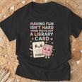 Library Card Shirt Reading Book Lovers For Reader T-Shirt Gifts for Old Men Library Card Shirt Reading Book Lovers For Reader T-Shirt Gifts for Old Men