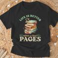 Life Is Better After A Few Pages Book Lover Reading Quote T-Shirt Gifts for Old Men Life Is Better After A Few Pages Book Lover Reading Quote T-Shirt Gifts for Old Men