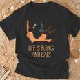 Life Is Books And Cats Book Lover Cat Mom Bookworm Cat Dad T-Shirt Gifts for Old Men Life Is Books And Cats Book Lover Cat Mom Bookworm Cat Dad T-Shirt Gifts for Old Men