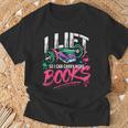 I Lift So I Can Carry More Books Reading Reader Workout Gym T-Shirt Gifts for Old Men