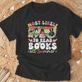 Most Likely To Read Books All Summer Book Lovers Last Day T-Shirt Gifts for Old Men