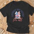 Literacy And Justice For All Book Coquette Bookworm 4th July T-Shirt Gifts for Old Men Literacy And Justice For All Book Coquette Bookworm 4th July T-Shirt Gifts for Old Men