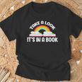 Take A Look It's In A Book Bookworm Reading T-Shirt Gifts for Old Men
