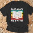 Take a Look Its In a Book T-Shirt Gifts for Old Men