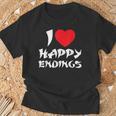 I Love Happy Endings Massage Book Reader Idea T-Shirt T-Shirt Gifts for Old Men