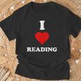 I Love Reading Books Reading T-Shirt Gifts for Old Men