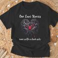 Our Love Stories Come With a Dark Side Romance Smutty Book T-Shirt Gifts for Old Men Our Love Stories Come With a Dark Side Romance Smutty Book T-Shirt Gifts for Old Men