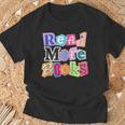Magazine Letters Read More Books T-Shirt Gifts for Old Men