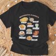 Minnesota Food Classic Cookbook Eats Minneapolis St Paul MN T-Shirt Gifts for Old Men