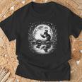 Mouse Reading Book Full Moon Lake Scenery T-Shirt Gifts for Old Men Mouse Reading Book Full Moon Lake Scenery T-Shirt Gifts for Old Men