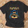 NASA Astronaut In Space Hole Comic Book Style Geek T-Shirt Gifts for Old Men
