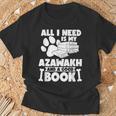 All i Need Is My Azawakh And a Good Book T-Shirt Gifts for Old Men