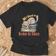 All I Need Is Books And Cats Book Lover Cat Lover T-Shirt Gifts for Old Men