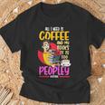 All I Need Is Coffee And My Books Reading Bookworm T-Shirt Gifts for Old Men