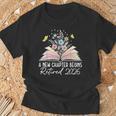 A New Chapter Begins Book Floral Bloom T-Shirt Gifts for Old Men A New Chapter Begins Book Floral Bloom T-Shirt Gifts for Old Men