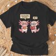 How Many Nights Reading Axolotl Book Lover Cat Reader T-Shirt Gifts for Old Men