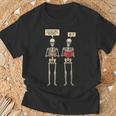 How Many Nights Reading Skeleton Book Lover Reader T-Shirt Gifts for Old Men