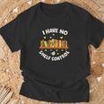 I Have No Shelf Control Book Lover Playful Bookworm T-Shirt Gifts for Old Men