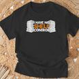 I Have No Shelf Control Bookworm Book Reading T-Shirt Gifts for Old Men