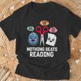 Nothing Beats Reading Rock Paper Scissors Book Lover T-Shirt Gifts for Old Men