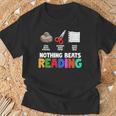 Nothing Beats Reading Rock Paper Scissors For Book Lover T-Shirt Gifts for Old Men