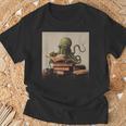 Octopus Reads a Book Book Lovers T-Shirt Gifts for Old Men