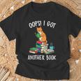Oops I Got Another Book Cat Reader T-Shirt Gifts for Old Men