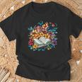 Open Book With Colorful Floral Reading Magic T-Shirt Gifts for Old Men Open Book With Colorful Floral Reading Magic T-Shirt Gifts for Old Men