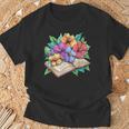 Open Book With Colorful Hibiscus Flowers Bloom T-Shirt Gifts for Old Men Open Book With Colorful Hibiscus Flowers Bloom T-Shirt Gifts for Old Men