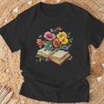 Open Book With Wildflowers Vintage Botanical Reading T-Shirt Gifts for Old Men Open Book With Wildflowers Vintage Botanical Reading T-Shirt Gifts for Old Men