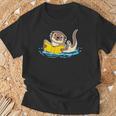 Otter Reading Bookaholics Sea Otter And Book Lover T-Shirt Gifts for Old Men Otter Reading Bookaholics Sea Otter And Book Lover T-Shirt Gifts for Old Men